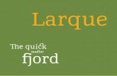 Larque Font  Booklett