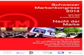 Programm Schweizer Markenkongress 2014