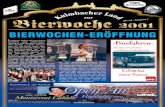Bierfestzeitung 2001 - 1. Ausgabe vom 28.07.2001