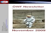 ÖWF Newsletter November 2009