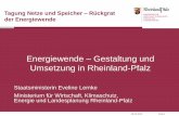 Energiewende - Gestaltung und Umsetzung in Rheinland-Pfalz