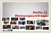 Auswertung: Mafia II Meinungsumfrage 2011