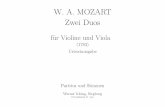 Duos de mozart violin viola