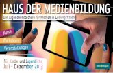 Haus der Medienbildung - Programmheft 2013/2