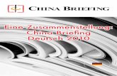 Eine Zusammenstellung: China Briefing Deutsch 2010