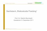 Sachstand „Risikostudie Fracking“