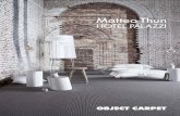Broschüre Matteo Thun - HOTEL PALAZZI von Object Carpet