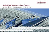 BDEW Botschaften zur Europawahl 2014