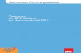 Wahlprogramm der SPD Geldern 2014 - Gemeinsam Geldern gestalten