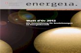 energeia - Sondernummer zum Watt d’Or 2012