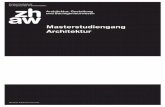 Broschüre Masterstudiengang Architektur ZHAW