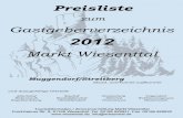 Preisliste 2012