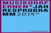 Musikdorf Ernen | Jahresprogramm 2014