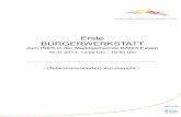 Erste Bürgerwerkstatt  vom 16.11.2013 - Teilkommentierter Kurbericht.