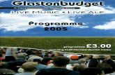 Glastonbudget 2005 Programme