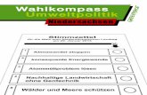 Wahlkompass Umweltpolitik | Landtagswahl Niedersachsen 2013