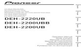 Pioneer DEH2200 Manual