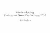 Presseclipping Christopher Street Day 2010 Salzburg