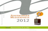 Augsburger Medienpreis Booklet 2012
