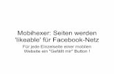 Mobihexer-Seiten mit Facebook-Like-Button