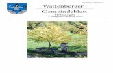 Wattenberger Gemeindeblatt 1. Ausgabe