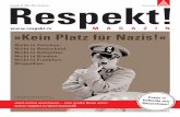 »Respekt!« Magazin | Nr.1 | »Kein Platz für Nazis!«