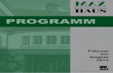 Maximilianhaus Programm Februar bis August 2013