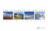 Art of Travel, Germany - The Ultimate To Do List Latin America 2011-13