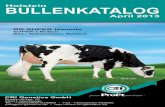Bullenkatalog Holstein April 2013 der CRI Genetics Vertriebsges. mbH