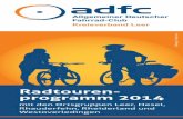 Radtourenprogramm 2014