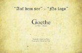 "Auf dem see" ("No lago") de Goethe (1749 â€“ 1832)