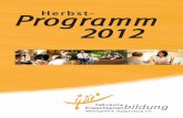 Herbstprogramm 2012