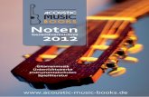 Notenkatalog Acoustic Music Books 2012