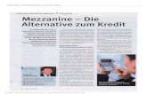 Mezzanine - Die Alternative zum Kredit