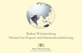 Baden-WürttembergPartner bei Export und Internationalisierung