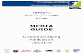 Mediaguide Hitachi Faustball Bundesliga Herren - Herbst 2009