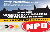 Das NPD-Kommunalwahlprogramm für Dresden