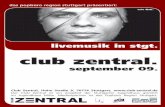Club Zentral - Programm September 2009