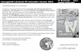 PV-interakitiv 2013 Lösungen (Auszug)