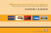 VerlagsverzeichnisUniversitätsverlag Karlsruhe 2008/2009