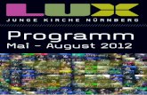 LUX Sommerprogramm Mai - August 2012