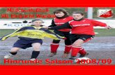 Heft Saison 2008/09 Hinrunde des Mädchenmannschaften des VfL Eintracht Warden