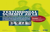 Programm Testimonial Summit 2014