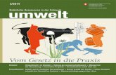 Magazin «umwelt» 3/2014 - Vom Gesetz in die Praxis