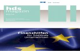 hds Magazin 9/14: „Finanzhilfen für Südtirols Unternehmen“