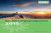 DAV Ausbildungsprogramm 2015