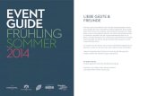 Event Guide Frühling/Sommer 2014