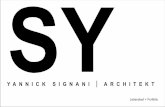 Lebenslauf + Portfolio Yannick Signani Architekt