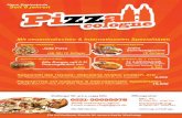 Restaurant menu flyer Pizza cologne