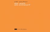 die welt als entwurf - Otl Aicher (2. Auflage)